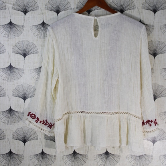Oddi Boho Linen Tunic Top - Picture 5 of 6